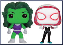 She-Hulk / Spider-Gwen from Marvel - Pop! Sets manufactured by Funko [Loose]