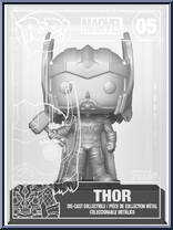 Thor (Silver) (Chase) from Marvel - Pop! Die-Cast manufactured by Funko [Loose]