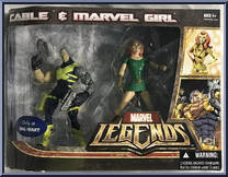 Cable / Marvel Girl from Marvel Legends - Exclusives manufactured by Hasbro [Front]