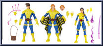 Gambit / Banshee / Psylocke from Marvel Legends - Infinite Series - X-Men manufactured by Hasbro [Loose]