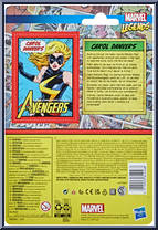 Carol Danvers from Marvel Legends - Retro - Basic Series manufactured by Hasbro [Back]