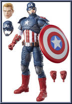 Captain America from Marvel Legends Series - 12" Scale manufactured by Hasbro [Loose]