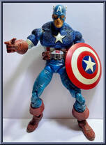 Captain America from Marvel Legends - Icons - Series 1 manufactured by Toy Biz [Loose]