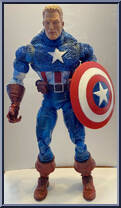 Captain America from Marvel Legends - Icons - Series 1 manufactured by Toy Biz [Loose]