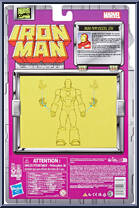 Iron Man (Model 09) from Marvel Legends - Vintage - Iron Man manufactured by Hasbro [Back]
