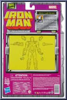 War Machine from Marvel Legends - Vintage - Iron Man manufactured by Hasbro [Back]