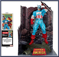 Captain America (Amazing Spider-Man #323) from Marvel - Posed Figures manufactured by McFarlane [Loose]