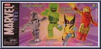Silver Surfer / Gamma Hulk / Classic Wolverine / Iron Man from Marvel Minimates - Toys R Us 4-Packs manufactured by Diamond Select [Front]