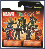 Fighting Chance Captain America / Robot Red Skull from Marvel Minimates - Wave 54 manufactured by Diamond Select [Back]