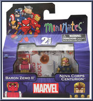 Baron Zemo II / Nova Corps Centurion from Marvel Minimates - Wave 50 - Fan Poll manufactured by Diamond Select [Front]