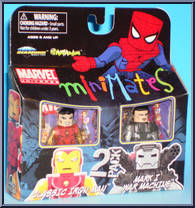 Classic Iron Man / Mark I War Machine from Marvel Minimates - Toys R Us 2-Packs - Wave  3 manufactured by Diamond Select [Front]