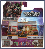 Drax / Groot & Rocket Raccoon from Marvel Minimates - Wave 57 - Guardians of the Galaxy Movie manufactured by Diamond Select [Front]