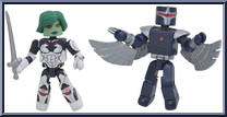 Gamora / Darkhawk from Marvel Minimates - Wave 79 - Guardians of the Galaxy manufactured by Diamond Select [Loose]