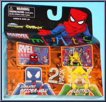 Insulated Spider-Man / Electro from Marvel Minimates - Toys R Us 2-Packs - Wave  4 manufactured by Diamond Select [Front]