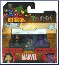 Jessica Jones / Purple Man from Marvel Minimates - Wave 75 - Defenders manufactured by Diamond Select [Front]