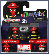 Spider-Man / Fire Chief Max from Marvel Minimates - Exclusives manufactured by Diamond Select [Front]