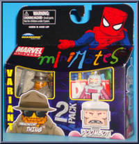 Thing (Trenchcoat) / Doombot from Marvel Minimates - Wave 37 manufactured by Diamond Select [Front]