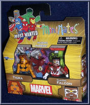 Tigra / Classic Falcon from Marvel Minimates - Wave 69 - Most Wanted manufactured by Diamond Select [Front]