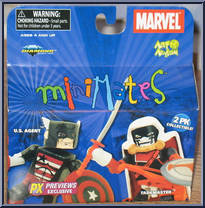 U.S. Agent / Taskmaster from Marvel Minimates - Exclusives manufactured by Diamond Select [Front]