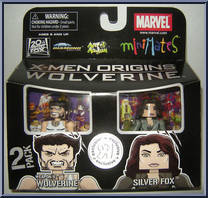 Weapon X Wolverine / Silver Fox from Marvel Minimates - Toys R Us 2-Packs - X-Men Origins: Wolverine - Series 1 manufactured by Diamond Select [Front]