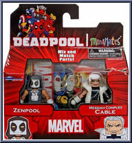 Zenpool / Messiah Complex Cable from Marvel Minimates - Wave 65 - Deadpoolapoolza manufactured by Diamond Select [Front]