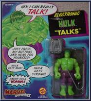 Hulk from Marvel - Super Heroes - Electronic "Talks" manufactured by Toy Biz [Front]