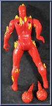 Human Torch (Fireball Flinging Action) from Marvel - Super Heroes - Series 3 manufactured by Toy Biz [Loose]