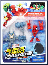 Spider-Man vs Rhino from Marvel Super Hero Mashers - Micro manufactured by Hasbro [Front]