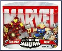 Iron Man & Thor from Marvel Super Hero Squad - Series  2 manufactured by Hasbro [Front]