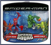 Spider-Man & Green Goblin from Marvel Super Hero Squad - Spider-Man Series 1 manufactured by Hasbro [Front]