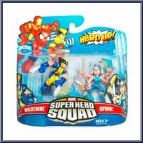 Wolverine (Astonishing) & Spiral from Marvel Super Hero Squad - Series 18 manufactured by Hasbro [Front]