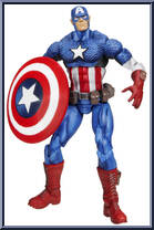 Captain America from Marvel Universe - Series 1 - The Fury Files - Wave  2 manufactured by Hasbro [Loose]