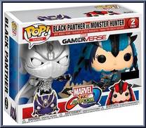 Black Panther vs Monster Hunter from Marvel vs Capcom - Pop! Sets manufactured by Funko [Front]