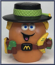 Boomerang McNugget from McDonald's - McNugget Buddies manufactured by Hasbro [Loose]