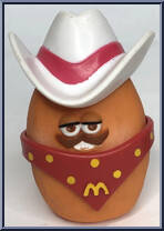 Cowpoke McNugget from McDonald's - McNugget Buddies manufactured by Hasbro [Loose]