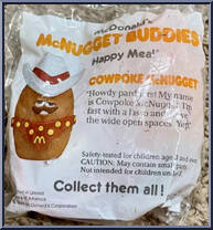 Cowpoke McNugget from McDonald's - McNugget Buddies manufactured by Hasbro [Front]