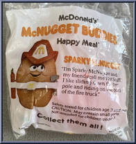 Sparky McNugget from McDonald's - McNugget Buddies manufactured by Hasbro [Front]
