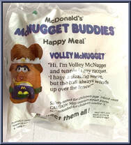 Volley McNugget from McDonald's - McNugget Buddies manufactured by Hasbro [Front]
