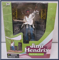 Jimi Hendrix (Woodstock) (Deluxe) from McFarlane's Music - Basic Series manufactured by McFarlane [Front]