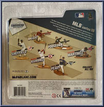 Jake Peavy (Blue Jersey) from McFarlane's Sports Picks - MLB - Series 16 manufactured by McFarlane [Back]