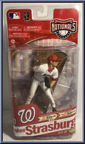 Stephen Strasburg (White Jersey) from McFarlane's Sports Picks - MLB - Series 27 manufactured by McFarlane [Front]