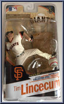 Tim Lincecum (White Uniform) from McFarlane's Sports Picks - MLB - Series 26 manufactured by McFarlane [Front]