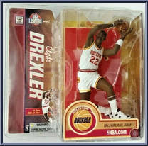 Clyde Drexler (Houston Rockets) (Chase) from McFarlane's Sports Picks - NBA - NBA Legends - Series 2 manufactured by McFarlane [Front]