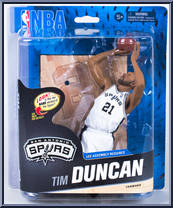 Tim Duncan (White Uniform) from McFarlane's Sports Picks - NBA - Series 24 manufactured by McFarlane [Front]