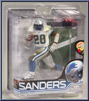 Barry Sanders (White Jersey Muddy) from McFarlane's Sports Picks - NFL - Series 28 manufactured by McFarlane [Front]