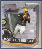 Ben Roethlisberger (Retro Jersey) from McFarlane's Sports Picks - NFL - Series 28 manufactured by McFarlane [Front]