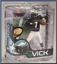 Michael Vick (Black Jersey) from McFarlane's Sports Picks - NFL - Series 28 manufactured by McFarlane [Front]