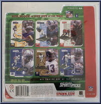 Randy Moss (Purple Jersey / No Helmet) from McFarlane's Sports Picks - NFL - Series  1 manufactured by McFarlane [Back]