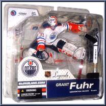 Grant Fuhr (White Jersey) from McFarlane's Sports Picks - NHL - NHL Legends - Series 2 manufactured by McFarlane [Front]