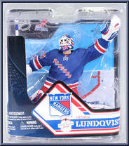 Henrik Lundqvist (Blue Jersey) from McFarlane's Sports Picks - NHL - Series 32 manufactured by McFarlane [Front]